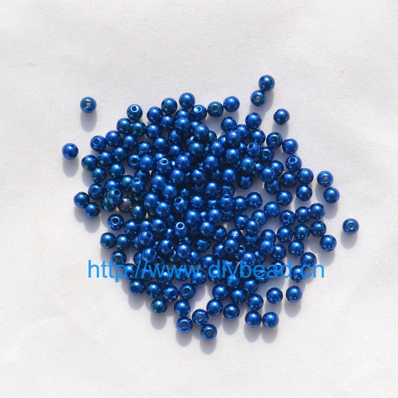 dark blue 500 шт DIY модные ювелирные аксессуары 5 мм акриловые бусины искусственный жемчуг из пластика круглой формы 18 цветов браслет отдел - Цвет: dark blue