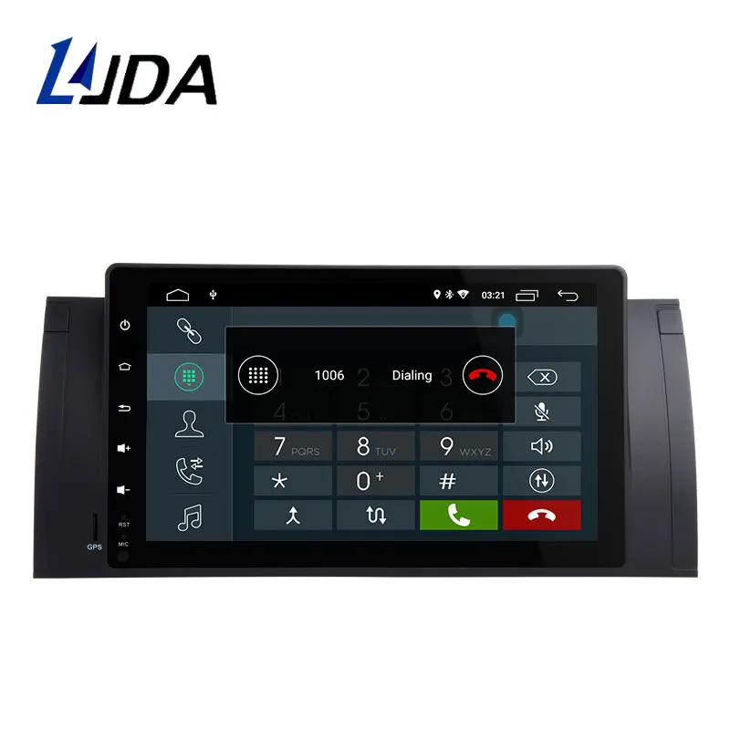 Автомагнитола LJDA 9 дюймов 1 Din Android 10 0 для BMW E39 X5 M5 E53 автомобильный мультимедийный