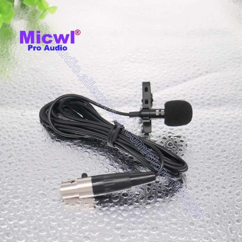 Многонаправленный петличный микрофон MICWL с зажимом для Shure Wireless TA4F mini 4Pin