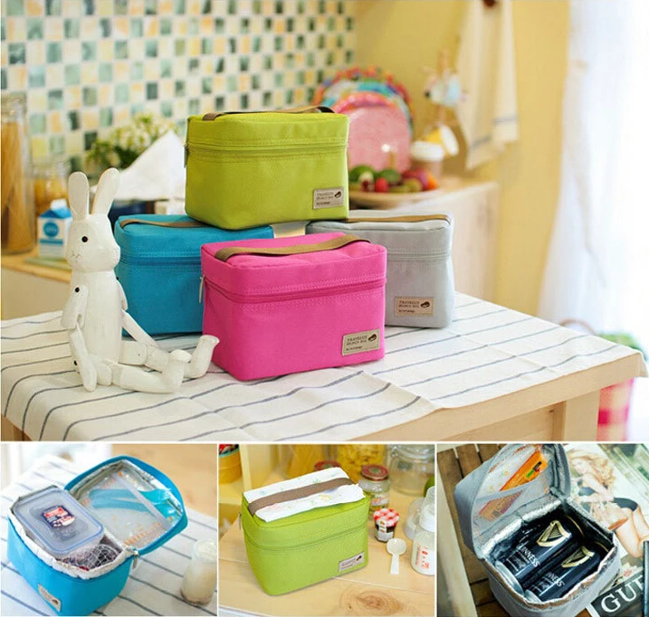 1 шт. квадратная Термосумка для женщин/мужчин сумка ланча Ланч бокс с портом