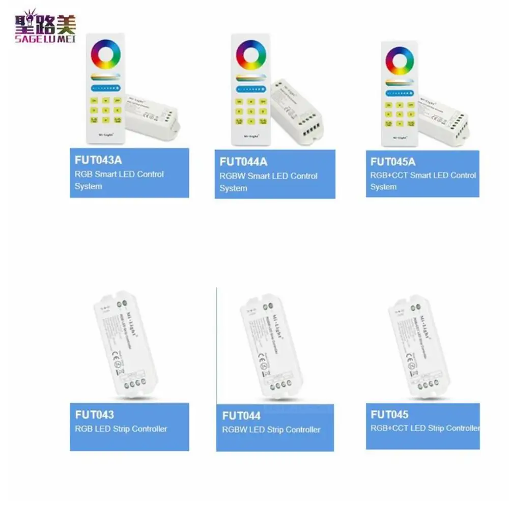 MILIGHT FUT043 FUT044 FUT045 RGB RGBW + CCT LED контроллер умная светодиодная система управления для