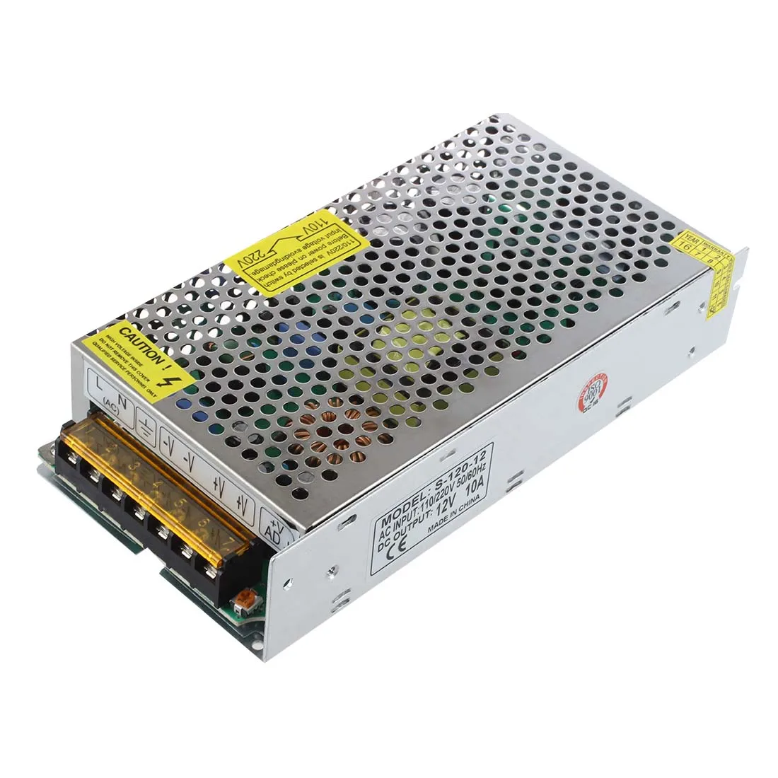 DC 12V 10A импульсный источник питания регулируемый трансформатор с коротким