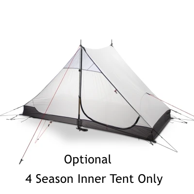 4 Season Inner Tent 3F UL GEAR LanShan 2 человек наружная Сверхлегкая палатка для кемпинга 3 сезона профессиональная 15D Silnylon Бесшумная палатка - Цвет: 4 Season Inner Tent