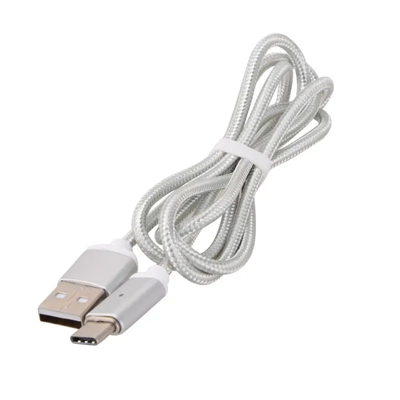Нейлоновый Плетеный Магнитный кабель USB Type C/USB C быстрое зарядное устройство типа