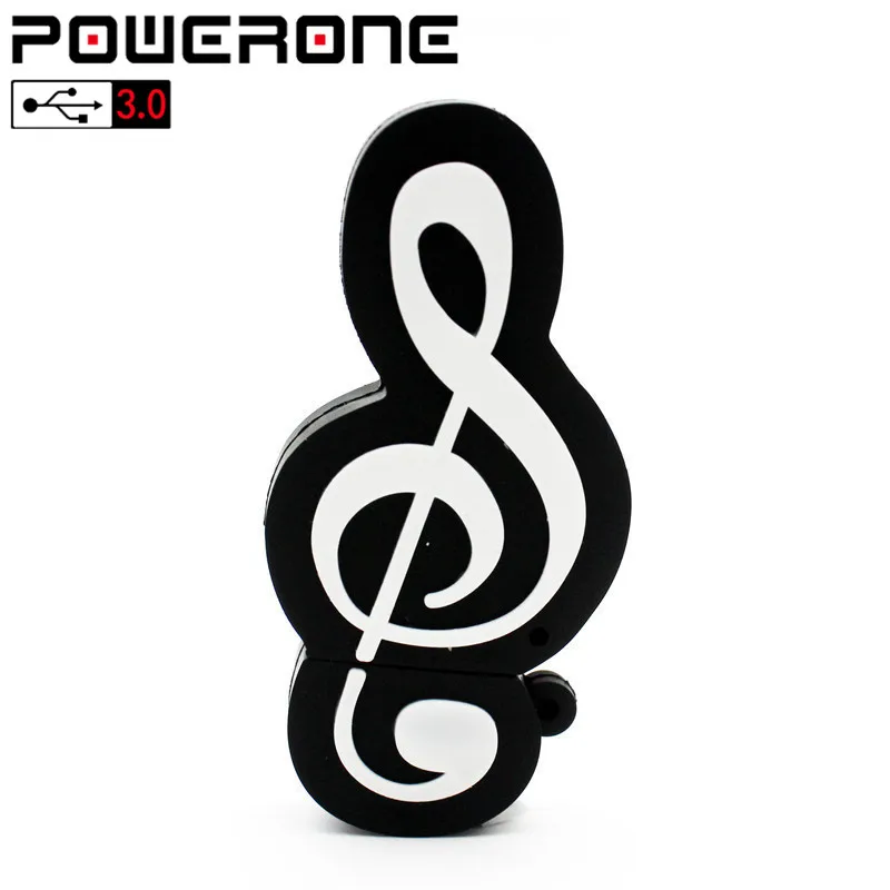 POWERONE USB 3,0 музыкальный флеш-накопитель музыкальный инструмент usb флеш-накопитель Флешка 4 ГБ 16 ГБ 32 ГБ 64 ГБ мультяшная карта памяти u-диск