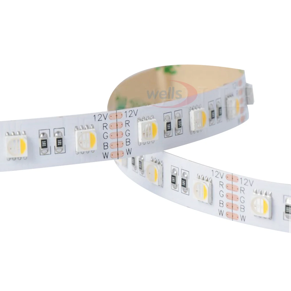5 м Светодиодная лента RGBW/RGBWW DC12V 5050 SMD 4 цвета в 1 светодиодный чип 60 Светодиодный s/M, 300 светодиодный s Водонепроницаемый IP30/65/IP67 гибкий Светодиодные ленты света