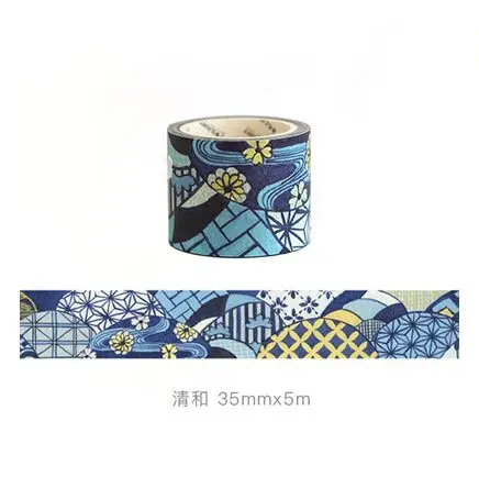 Japanese style tape Винтажный Японский стиль ретро цветок энкаустическая плитка стена кирпич васи лента DIY планировщик дневник в стиле Скрапбукинг маскирующая лента Escolar - Цвет: Japanese style tape