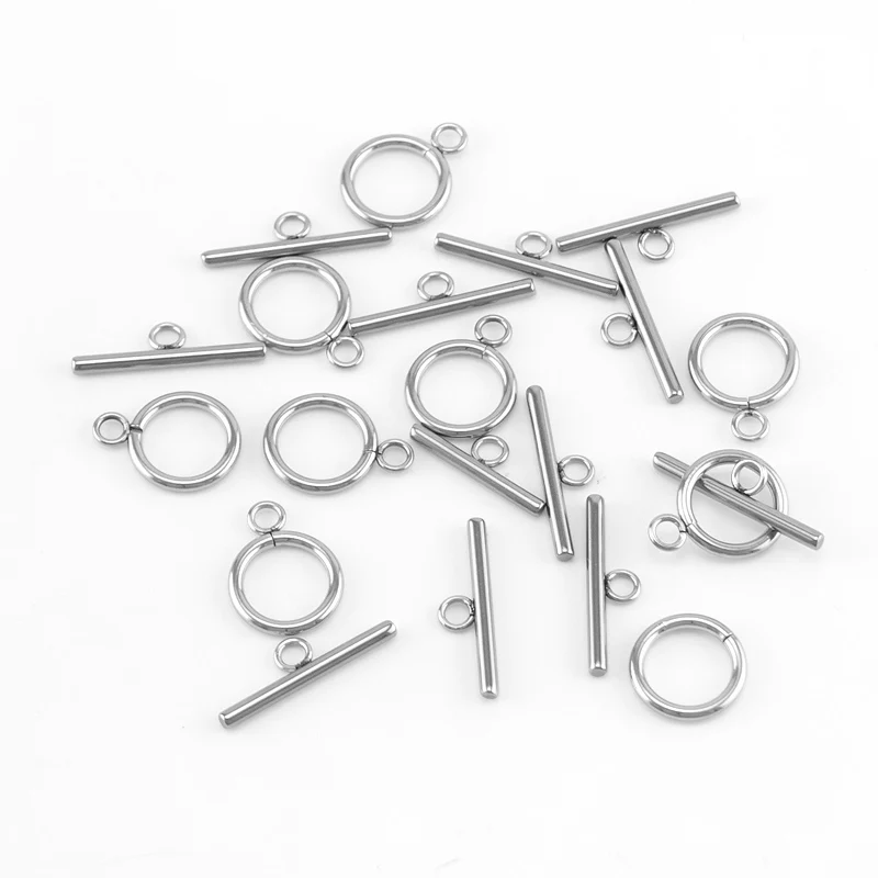 Risul 8 комплектов с позолотой шарнирно Рычажная застежка Разъемы OT серебряное