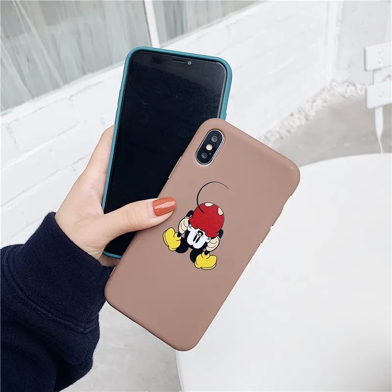 Sweetheart Mickey Minnie Mouse for iPhone XR Soft Silicone Case Fundas For Apple 7 6 6S 8 Plus Xs Max X Cases Coque Cover |