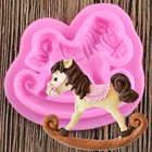 Детская игрушка Троянская лошадь, силиконовая форма для помадки, выпечки шоколада, инструменты для украшения тортов, формы для рукоделия