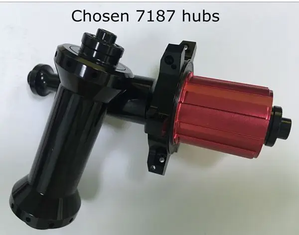 Chosen 7187 Полностью Углеродные T700 700C Дорожные карбоновые колеса 45 мм+ 80 мм ямочки поверхности клинчер трубчатые колеса велосипеда, велосипед колесная - Цвет: Chosen 7187