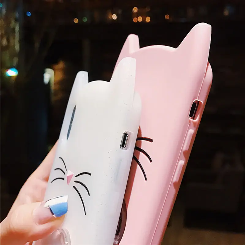 Креативные зыбучие пески блестящие звезды 3D Lucky Cat чехол для телефона для iphone X XR XS Max 6 6S 7 8 Plus Милая динамическая жидкая задняя крышка