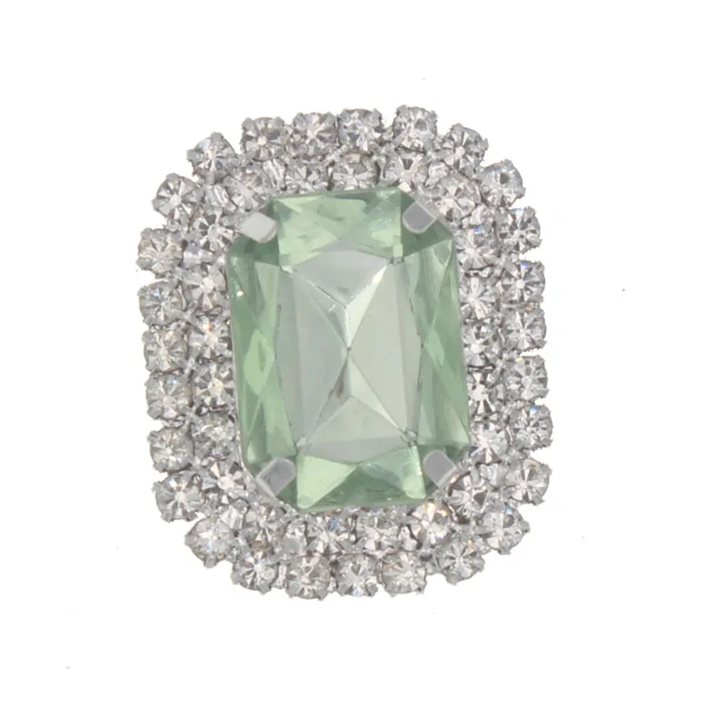 Light green acryl Flatback камни и Кристаллы ювелирные изделия пришить стразы с когтями акриловые камни стразы аппликация из страз ручной работы со стразами идеально сочетаются с отделкой - Цвет: Light green acryl