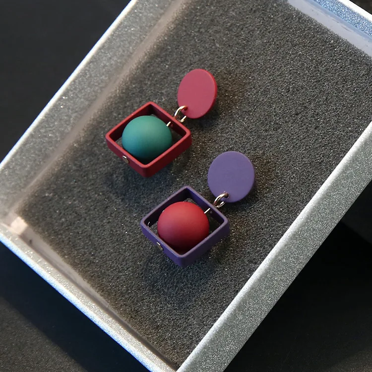 Модные серьги KNOCK карамельных цветов для женщин ювелирные изделия в стиле ретро |