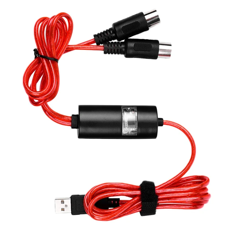 Новинка 1 шт. USB-адаптер для 2 MIDI-интерфейса кабель-преобразователь ПК музыкальной