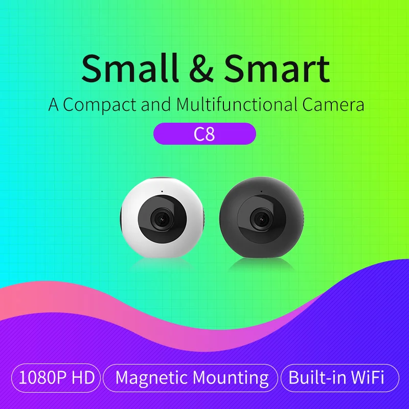 HD видео 1080P камера беспроводная Wi-Fi видеонаблюдение Ночная безопасность мини