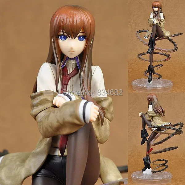J.g Chen/Бесплатная доставка Прохладный 9 &quotШтейнс ворота Makise Kurisu 1/8 Масштаб ПВХ
