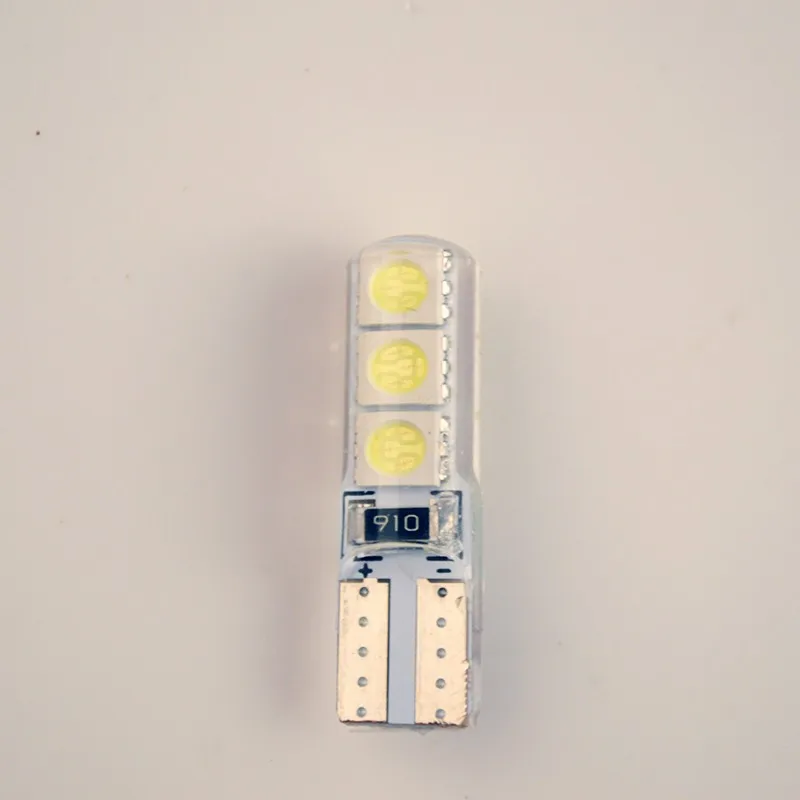 Flytop T10 194 W5W 6SMD 5050 силиконовая оболочка Светодиодный лампочки Canbus автомобиля светодиодный 1 шт