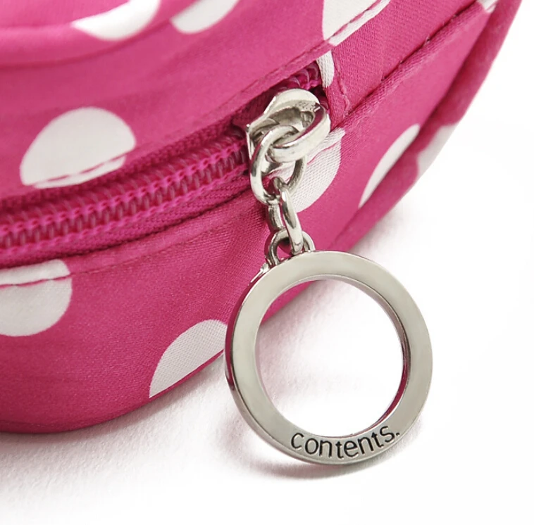 Весы поставки 5 шт./лот Несессер Женская косметичка для косметолога в горошек