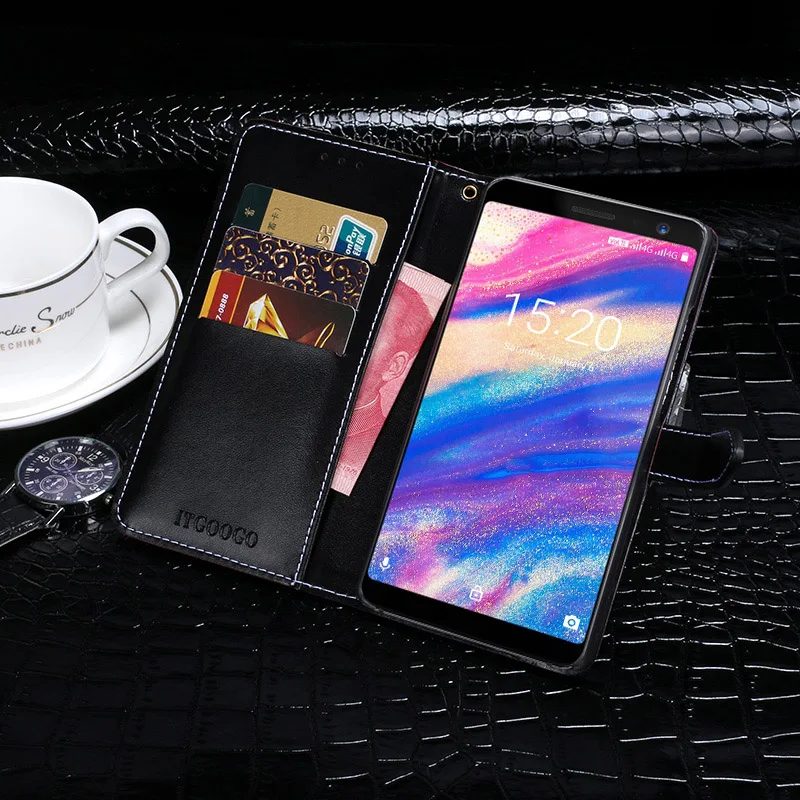 umidigi a1 pro case cover luxury leather flip case for umidigi a1 pro protective phone case crocodile grain 5 5 free global shipping