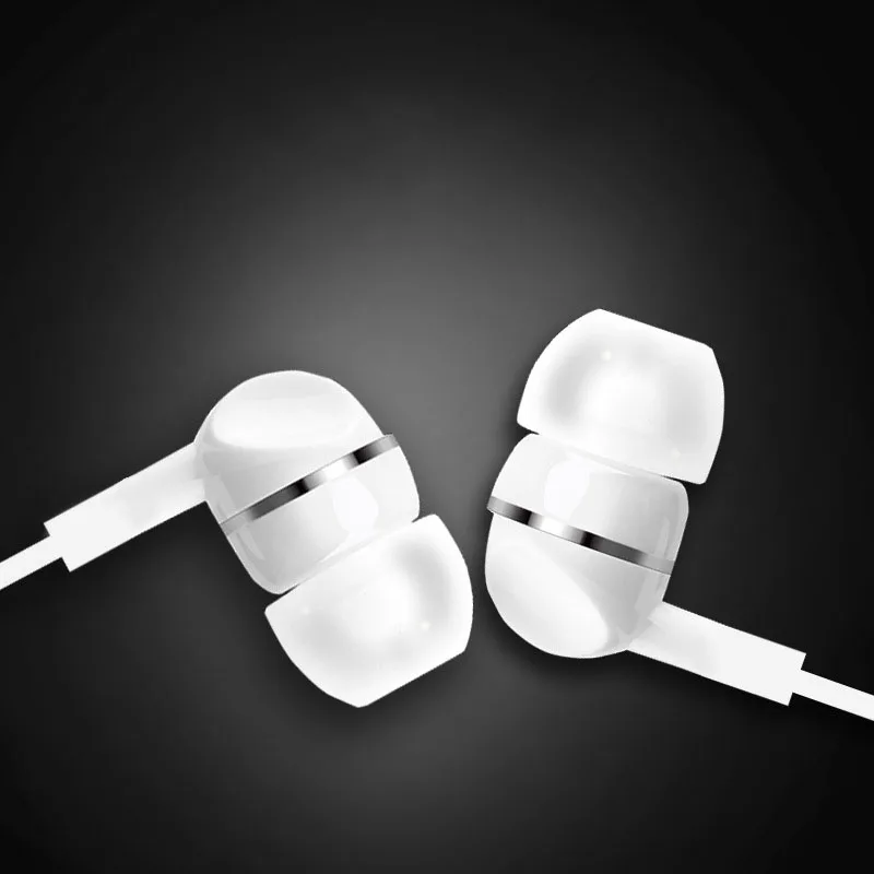 Классические наушники LAPU выгодная цена с микрофоном черно белые 3D стерео для