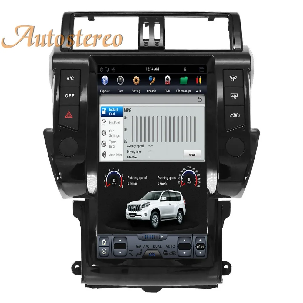 Android 9,0 вертикальный экран Автомобильный gps навигатор для TOYOTA Land Cruiser Prado 150+ головное устройство мультимедийный плеер радио рекордер