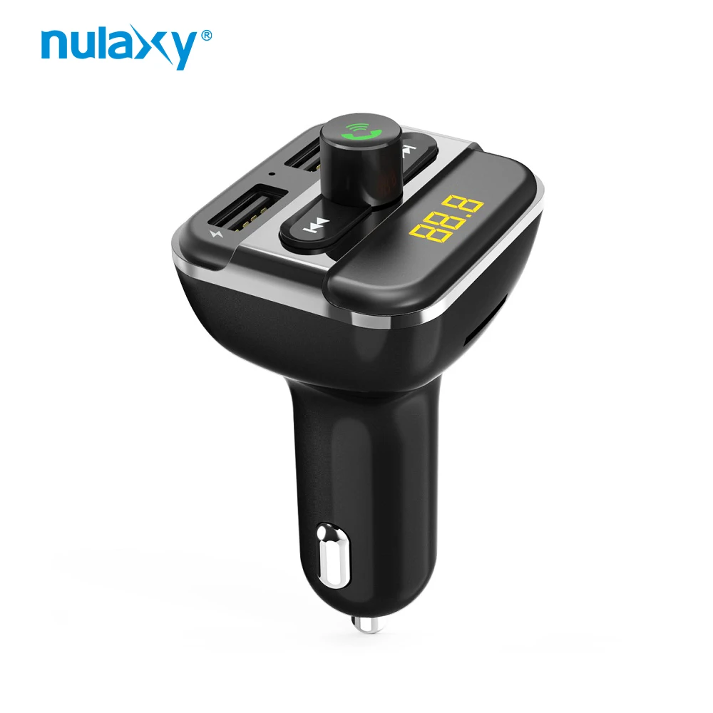 Nulaxy Автомобильный MP3 плеер Bluetooth FM модулятор с двумя USB Зарядное устройство Порты