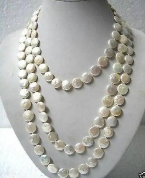 Beautiful 11-13mm White Coin Pearl 60