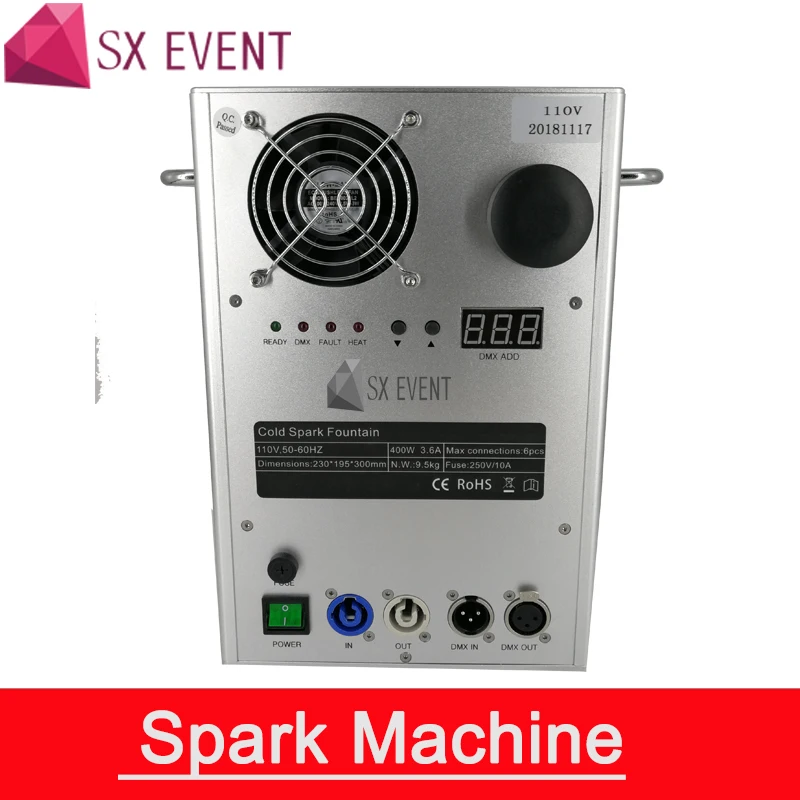 400w серебристо белый профессиональный dmx фонтан холодных искр для сцены spark