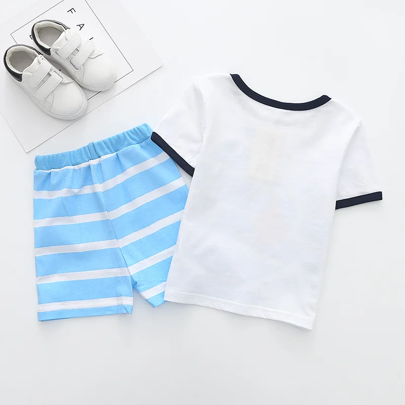 Funfeliz/детские спортивные костюмы летний спортивный костюм для мальчиков футболка