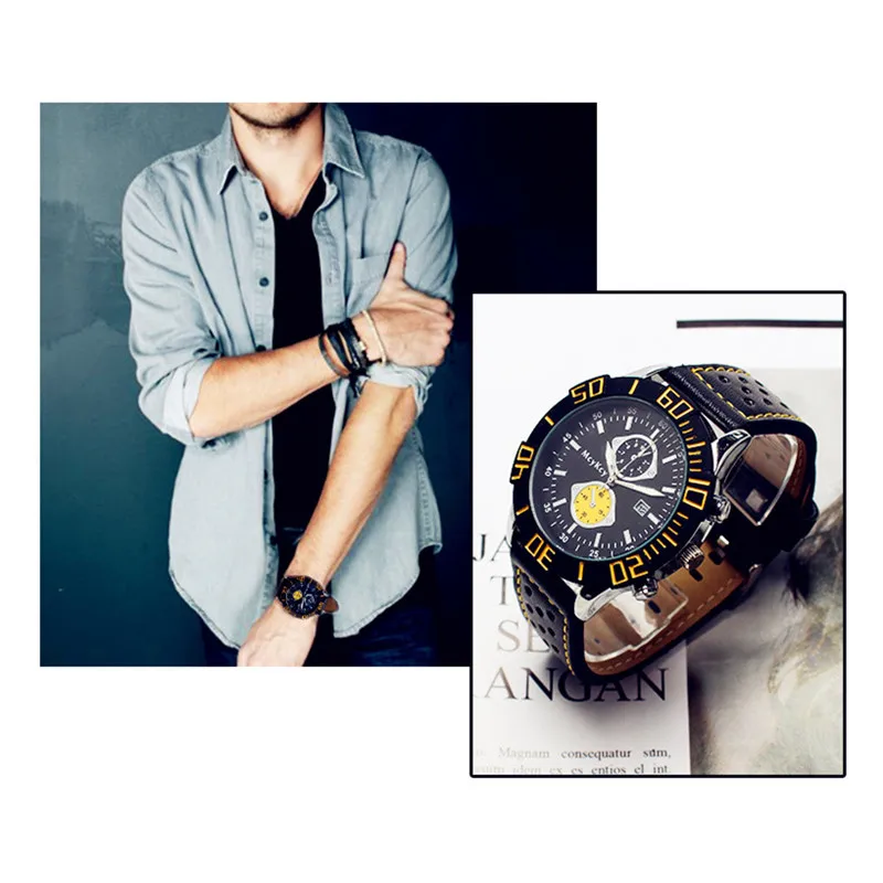 Relogio Masculino Топ повседневные спортивные часы в европейском и американском стиле