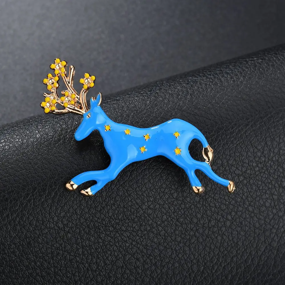 Женская Брошь в виде оленя романтическая брошь цветка с оленем украшение подарок