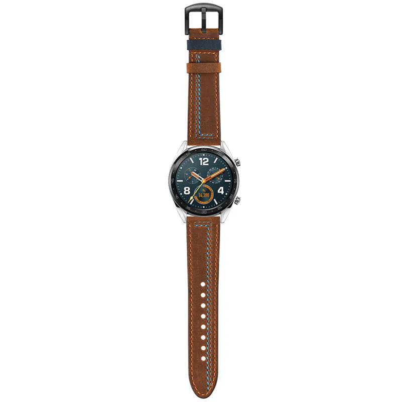 Для huawei часы GT/GT2 46 мм/Honor magic dearm кожаный ремешок smart Watch спортивный ремешок для Galaxy watch 46 мм
