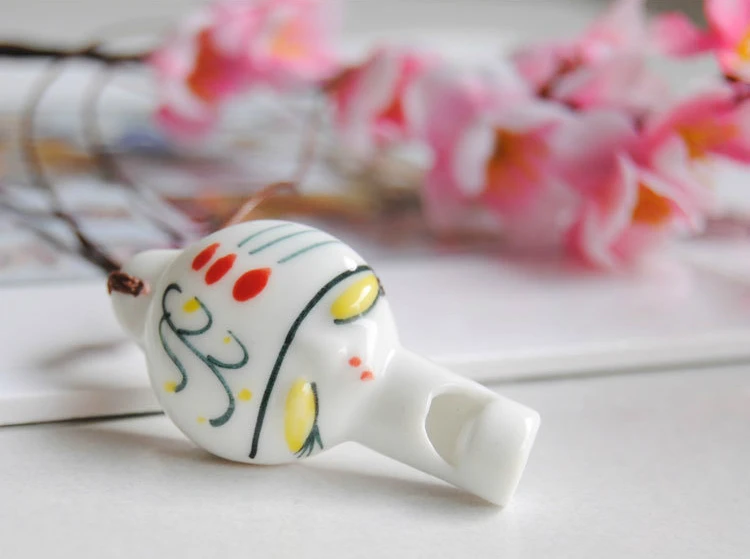 Супин Романтическая оригинальная китайская керамическая свистулька-подвеска на цепочке для женщин, ручной работы, длинное ожерелье-чокер, ювелирные украшения в подарок.