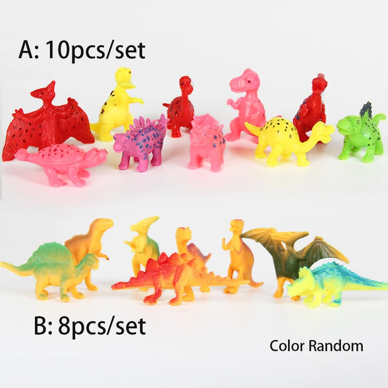 10 шт./компл. Лидер продаж милые развивающие фигурки Животные динозавров забавные