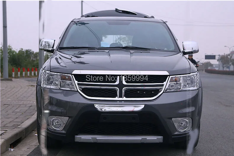 Для 2013-2017 Dodge Journey Хромированная передняя крышка капота гриль для губ формовочная