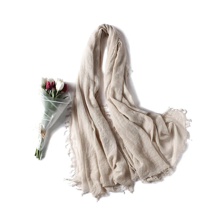 

large size 100% cashmere knit women fashion wrinkle scarfs shawl pashmina long tassel 100x220cm