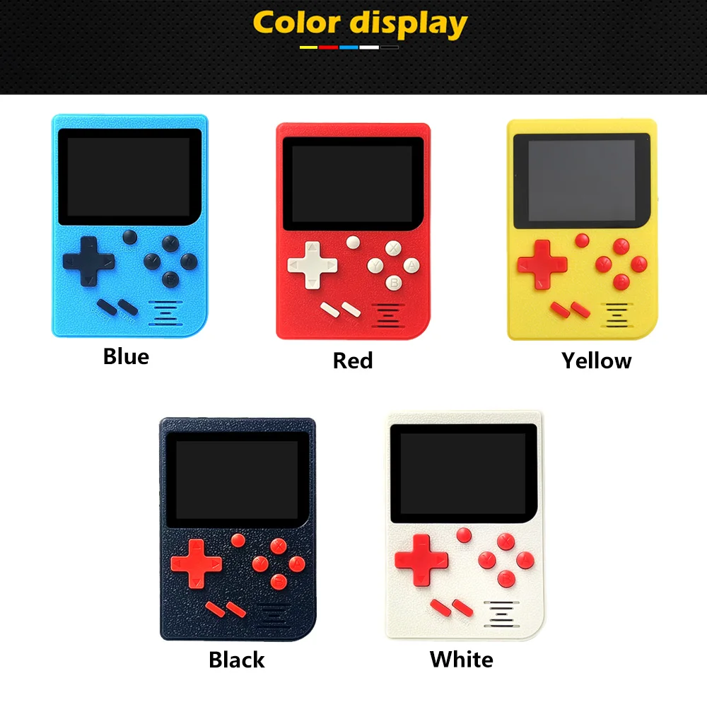 Портативная игровая консоль 2.4in lcd 8 bit портативный игровой плеер Видео консоль встроенные 129 Ретро игры