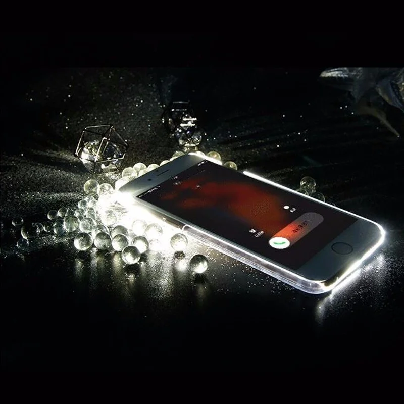 2017 Роскошный Новый Мягкий ТПУ СВЕТОДИОДНОЙ Вспышкой Света До Напомнить Входящий