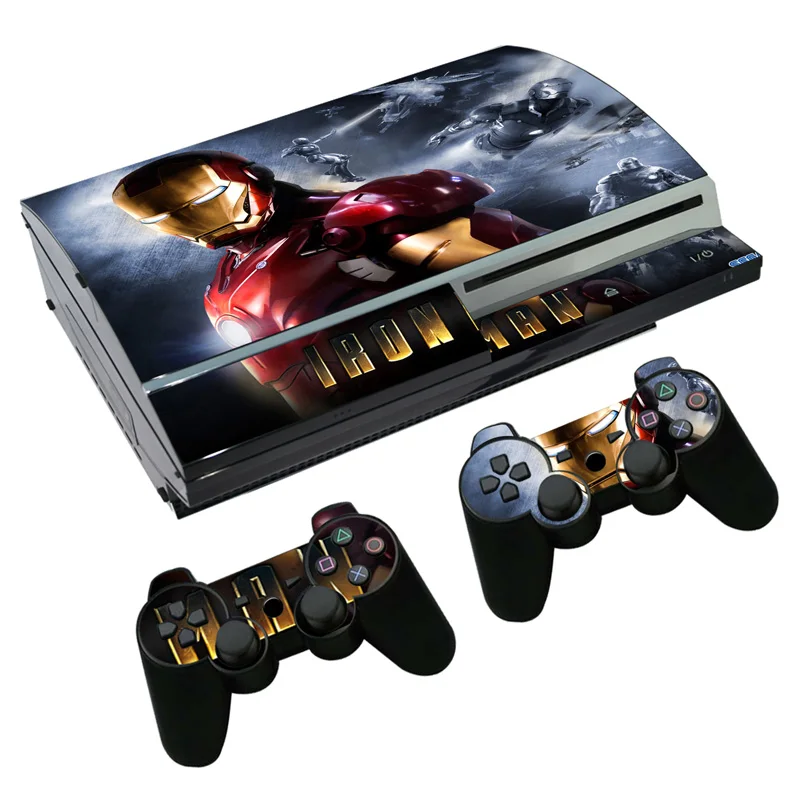 Наклейка с Железным человеком из Мстителей наклейка для PS3 Fat PlayStation 3 консоль и