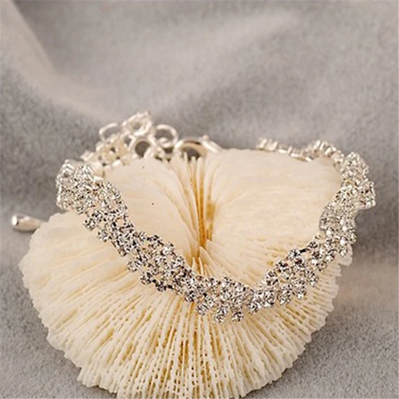 2019 Новое поступление Горячая Мода Bijoux сверкающие хрустальные волнистые