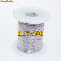 chenghaoran 0 07x100 strands shares litz wire multi strand copper wire polyester silk envelope envelope yarn sold by meter