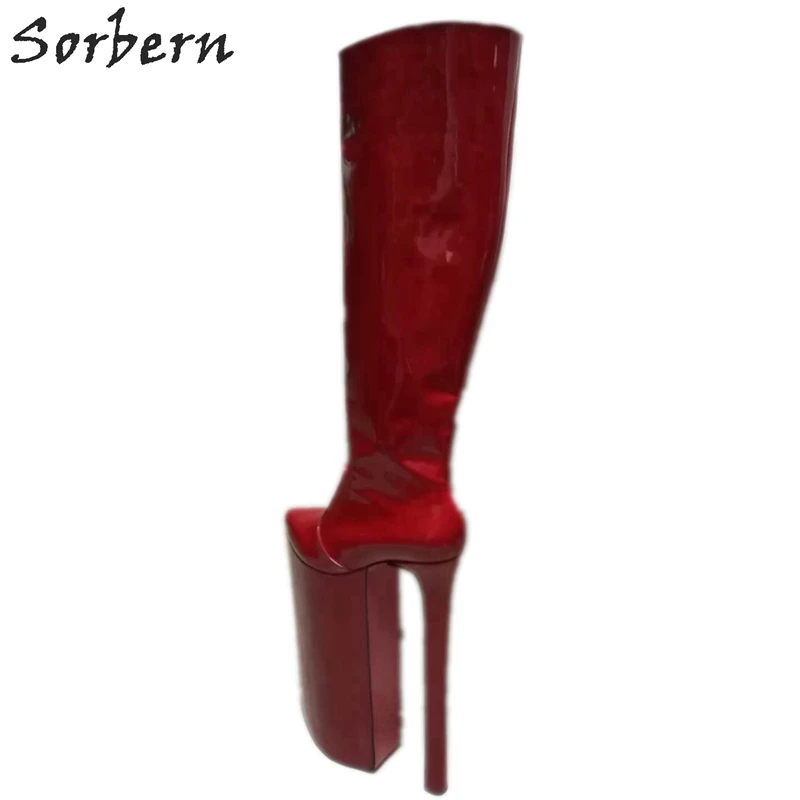 Сапоги на очень высоком каблуке Sorbern сапоги до колена толстой платформе модная