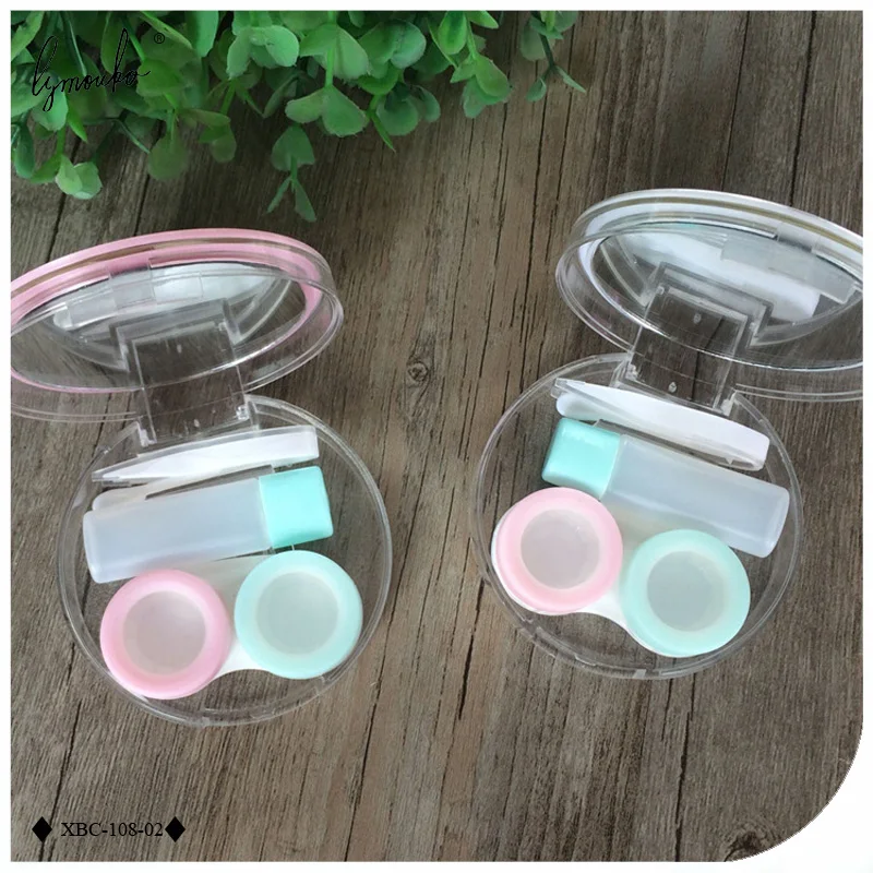 Чехол для контактных линз Lymouko новый дизайн модный популярный чехол с зеркалом