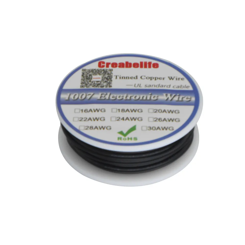 10 м/UL 1007 24AWG 12 цветов на выбор шариковая посылка Электрический провод кабель Линия авиакомпания Луженая Медь PCB Провод RoHS провод