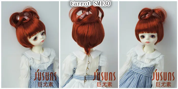 JD002 1/6 1/4 1/3 милый фонтан кукольный парик BJD парики Размер 6-7 дюймов 7-8 дюймов 8-9 дюймов кукольные волосы для модных кукольных аксессуаров