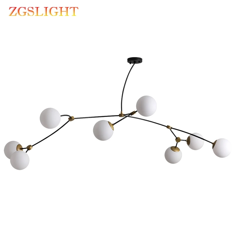 

Скандинавская Люстра для гостиной/спальни, современная стеклянная лампа с пузырьковыми шариками, подвесной светильник для столовой