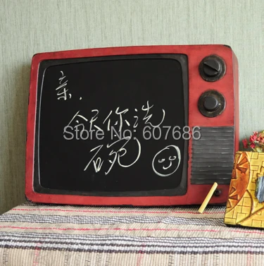 

Antique Metal TV Shape Message Board Wall Mounted Iron Message Board for Cafe Bar Hotel Store Shop Office Home Decorative Crafts