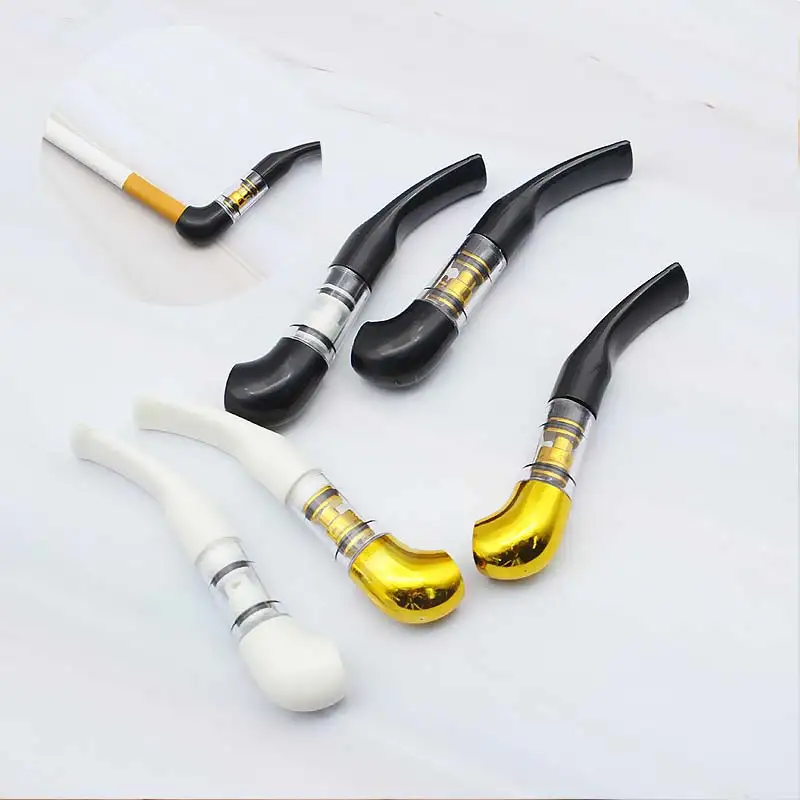 

Fashion 1PC Recycle Cleanable Cigarette Filter Food Grade Plastic Cigarette Holder Mouthpiece Filtration Cleaning holder Gifts