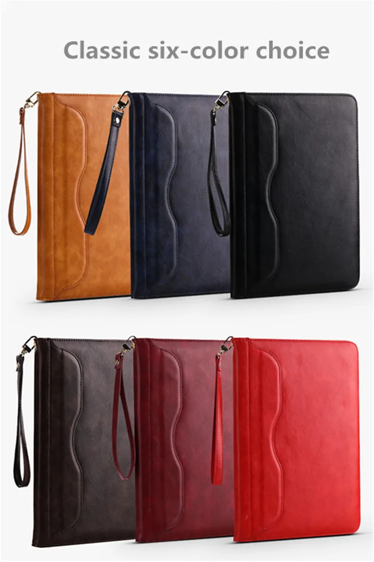 Hmsunrise Роскошный кожаный чехол для ipad Air 10,5 Folio Stand Smart Cover Auto Wake Sleep для ipad Air3 A2123 A2152 A2153